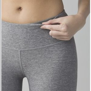 Lululemon Wunder Under Pant Heathered Slate like new condition